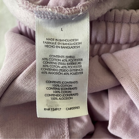 We Wore What Large Purple Lounge Sweatpants Shorts ~ Casual Cozy Cheeky - Picture 9 of 9